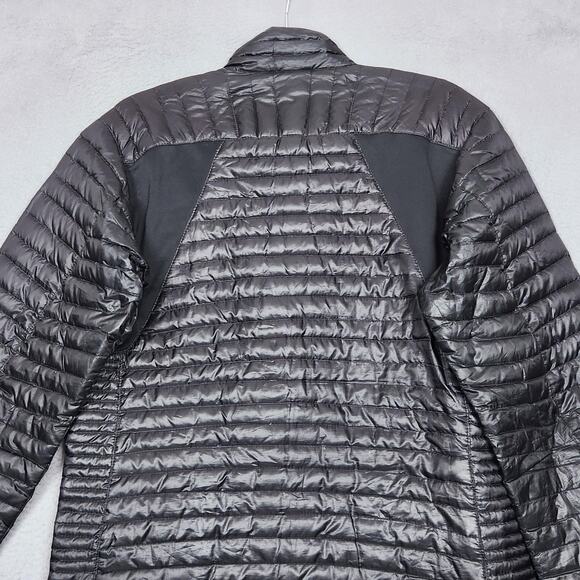 Eddie Bauer Jacket Mens Medium Black First Ascent Down Lightweight Puffer - Picture 9 of 13